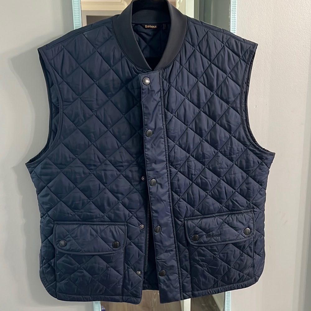 Barbour Mens Navy Vest XXL